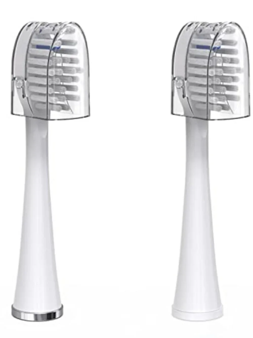 Waterpik Genuine Full Size Replacement Brush Heads with Covers for Sonic-Fusion